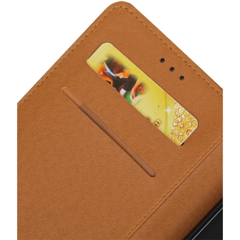 Pull Up TPU PU-Leder-Buch-Art für Huawei P10 Brown
