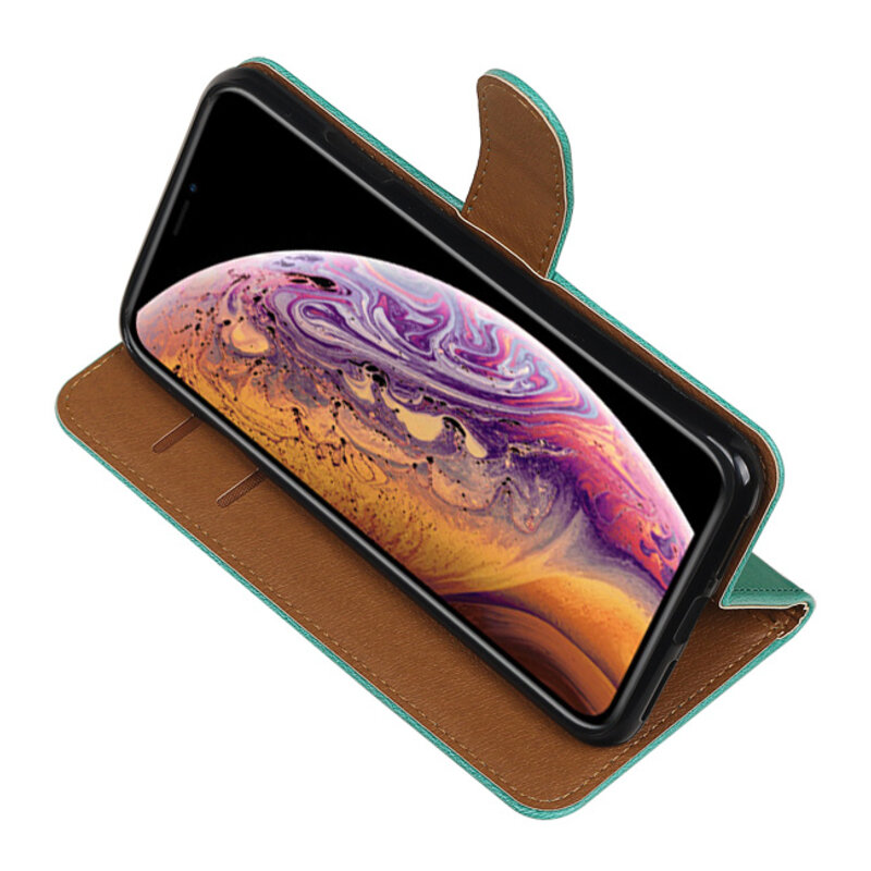 Træk op TPU BookStyle til Huawei Y5 / Y6 2017 Grøn