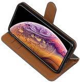 Pull Up TPU PU cuir style livre pour iPhone X Noir