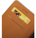 Pull Up di elaborazione di stile del libro in pelle per Huawei P9 Lite Mini Blu