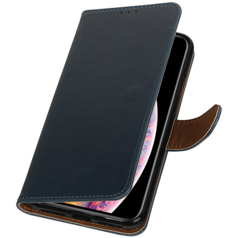 Pull-up-Buch-Art-Fall für Xperia XZ 1 Blue