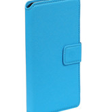 Cruz patrón TPU para el iPhone BookStyle 6 / 6s Azul