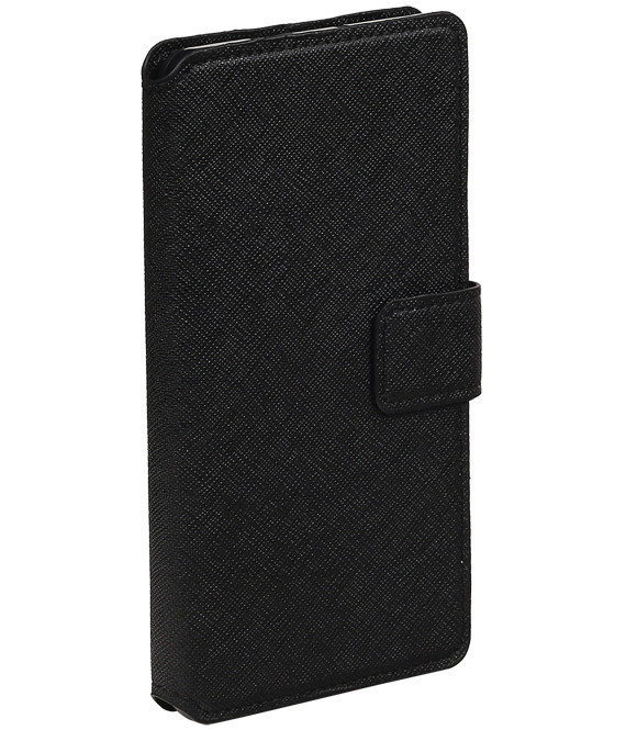 Cruz patrón TPU para el iPhone BookStyle 7 Plus Negro