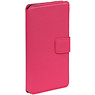 Kreuz-Muster TPU Book Galaxy S5 G900F Rosa