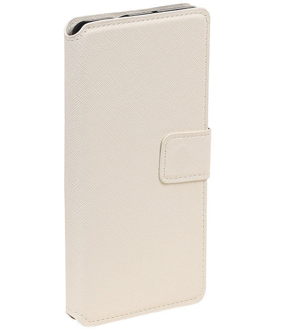 Kreuz-Muster TPU Book Galaxy J7 (2016) White