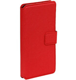 Cross Pattern TPU Bookstyle for Galaxy A3 (2016) Red