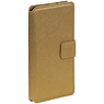 Kreuz-Muster TPU Book Galaxy S6 Rand G925F Gold-