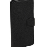 Cruz patrón TPU BookStyle Galaxy S7 Edge G935F Negro