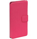 Krydsmønster TPU BookStyle Galaxy A5 2016 A510F Pink
