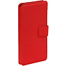 Kreuz-Muster TPU Book für Huawei P8 Red