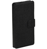 Kreuz-Muster TPU Book für LG G5 Schwarz