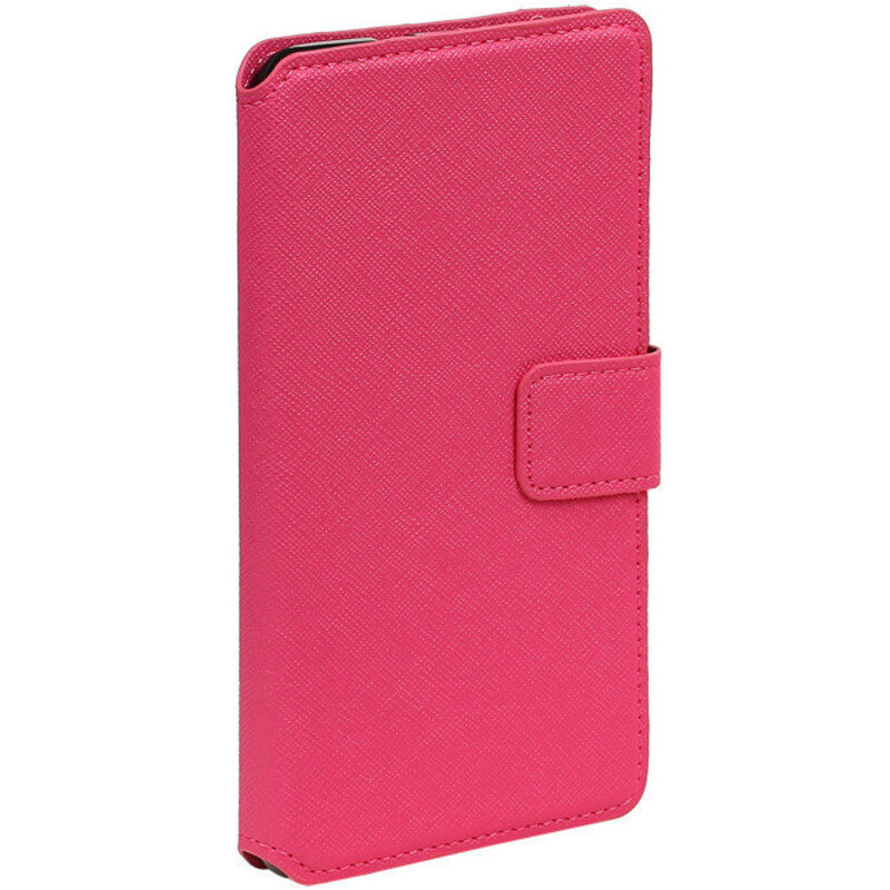 Krydsmønster TPU BookStyle for Honor 6X Pink