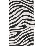 Galaxy Trend Lite S7390 / S7392 Zebra Bookstyle Case for Galaxy Trend Lite S7390 White