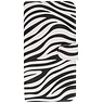 Zebra Bark Bookstyle Hoes voor Nokia Lumia 830 Wit