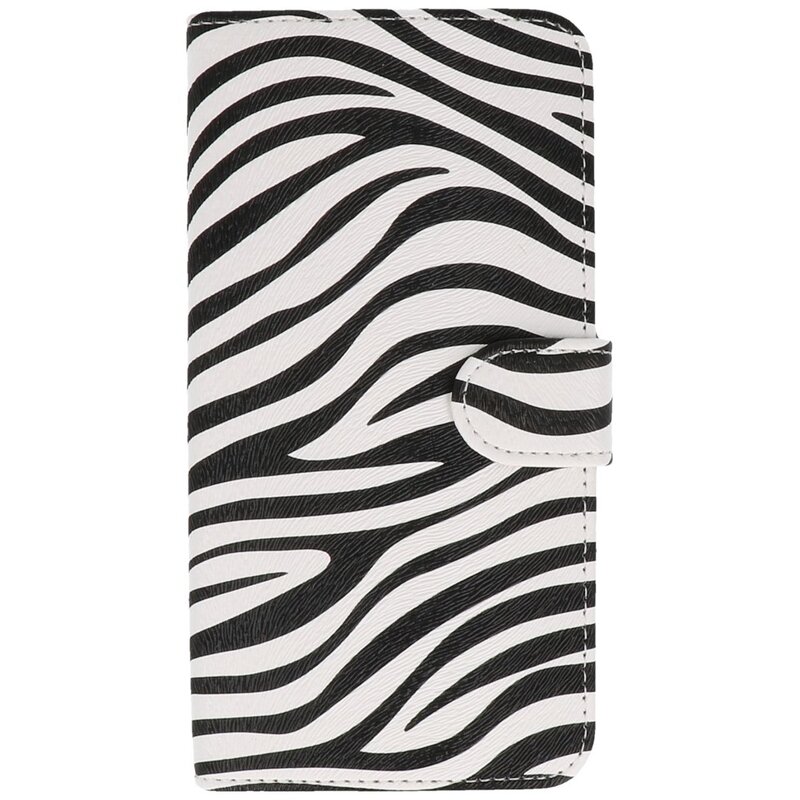 Zebra Bookstyle voor Huawei Mate 9 Wit