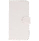 Croco style livret pour White G6 Huawei Ascend