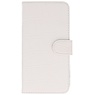 Croco Bookstyle Hoes voor Huawei Ascend Y550 Wit