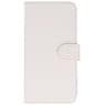 Croco Bookstyle Hoes voor Nokia Lumia 630 Wit