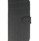 Croco del caso del estilo del libro para Huawei P9 Negro