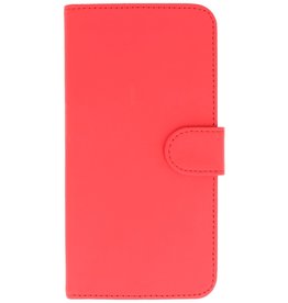 Bookstyle Hoes voor Galaxy S4 i9500 Rood
