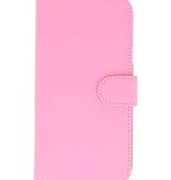 Tipo de encapsulado libro para i9190 Galaxy S4 mini-rosa