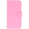 Tipo de encapsulado libro para i9190 Galaxy S4 mini-rosa