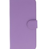Book Style Taske til Galaxy S Advance I9070 Purple