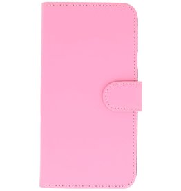 Book Style Taske til HTC One M9 Pink