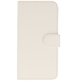 Tipo de encapsulado libro para Galaxy S6 G920F Blanca