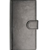 Huawei P8 Lite Wallet Fall Booktype Black wallet Fall