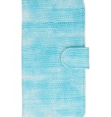 Lizard Book Style Taske til Galaxy A8 Turquoise