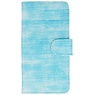Lizard Book Style Taske til iPhone 6 Turquoise