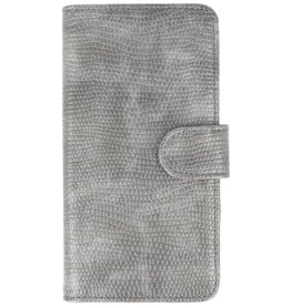 Lizard Bookstyle Case for Galaxy J5 Gray
