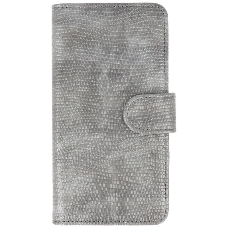 Case Style Lizard Libro per Microsoft Lumia 640 Grey