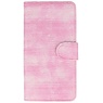 Lizard Book Style Taske til Microsoft Lumia 550 Pink