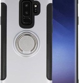 Armor TPU Case Ring Holder para Galaxy S9 Plus Silver