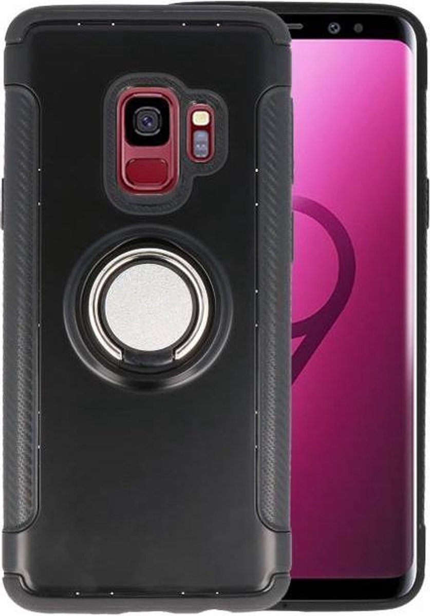 Armor TPU Case Ringhalter für Galaxy S9 Schwarz