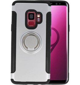 Armor TPU Case Ring Holder for Galaxy S9 Silver