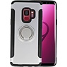 Armor TPU Case Ring Holder for Galaxy S9 Silver