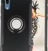 Armor TPU Case Ring Holder para Huawei P20 Black