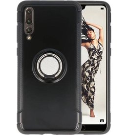 Armour TPU Porte-Anneau pour Huawei P20 Pro Noir