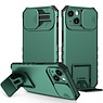 Window - Stand Back Cover pour iPhone SE 2020 / 8 / 7 Vert Foncé