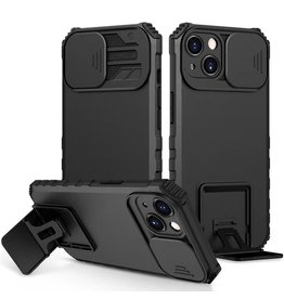 Window - Carcasa Trasera con Soporte para iPhone XR Negro