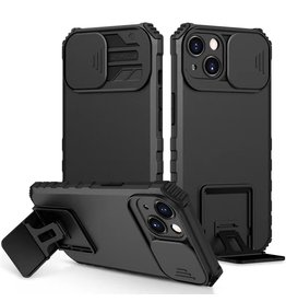 Window - Stand Back Cover pour iPhone Xs - X Noir
