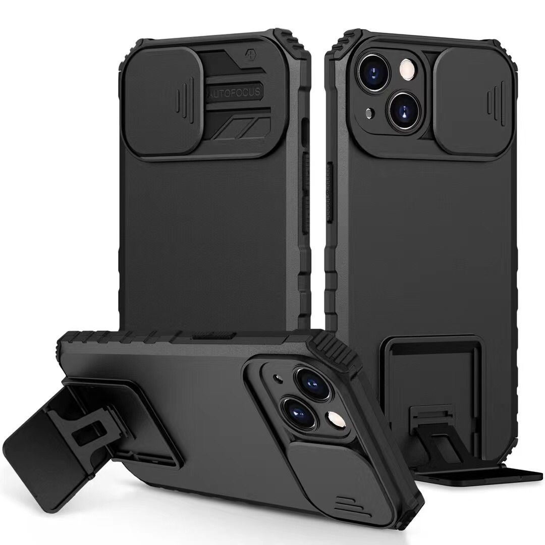 Window - Stand Back Cover for iPhone 12 Pro Black