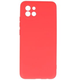 Fashion Color TPU Hoesje Samsung Galaxy A03 Rood