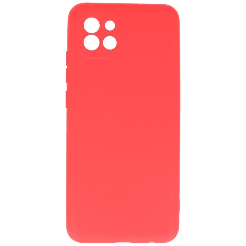 Fashion Color TPU-cover Samsung Galaxy A03 Rød