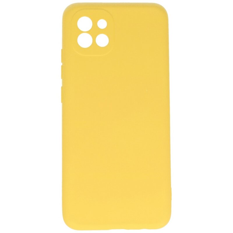 Fashion Color TPU-cover Samsung Galaxy A03 Gul