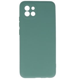 Coque TPU Fashion Color Samsung Galaxy A03 Vert Foncé