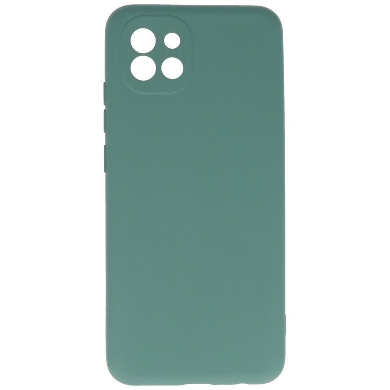 Coque TPU Fashion Color Samsung Galaxy A03 Vert Foncé